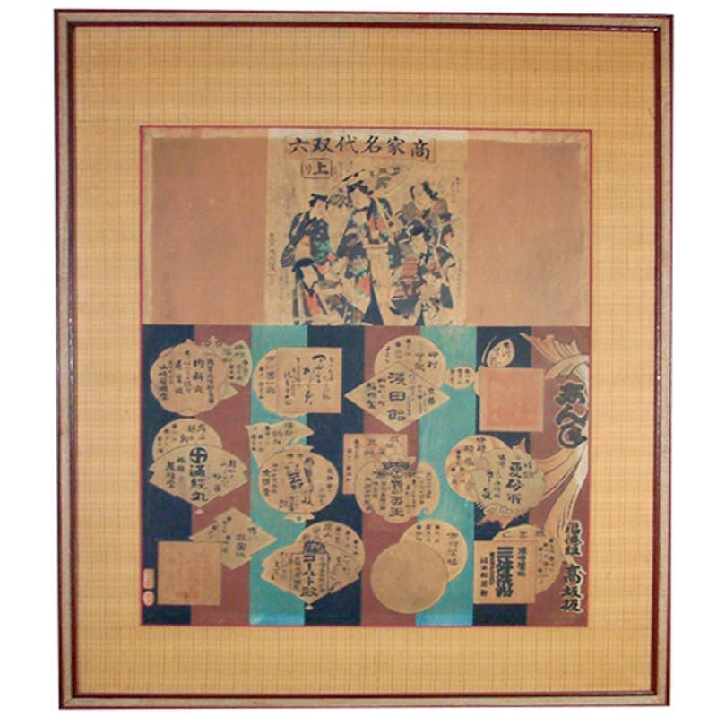 明治27年（1894年）商家名代双六