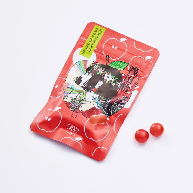 浅田飴糖衣R（赤玉林檎） | 医薬部外品 | 株式会社浅田飴